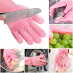 Multipurpose Silicone Cleaning Gloves for Dishwashing, Car Wash, Kitchen and Bathroom